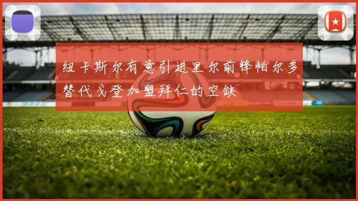 纽卡斯尔有意引进里尔前锋帕尔多替代戈登加盟拜仁的空缺